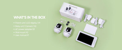WireLess Split Screen Video Baby Monitor