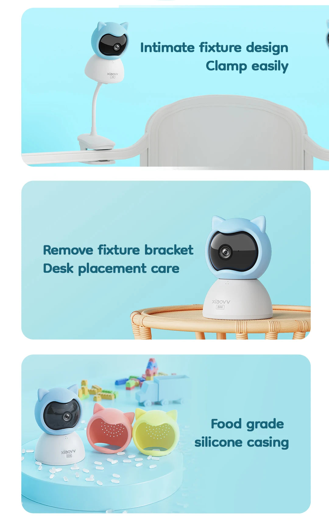WireLess WiFi Xiaovv indoor Baby Monitor