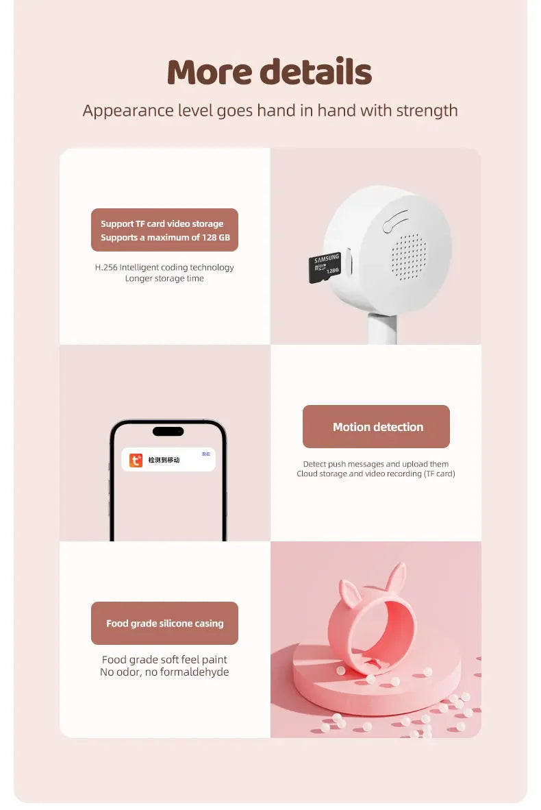 HD Baby Monitor Tuya APP Remote Control