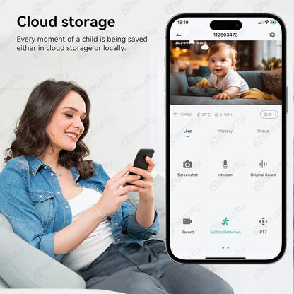 WireLess Auto Tracking WiFi Baby Monitor