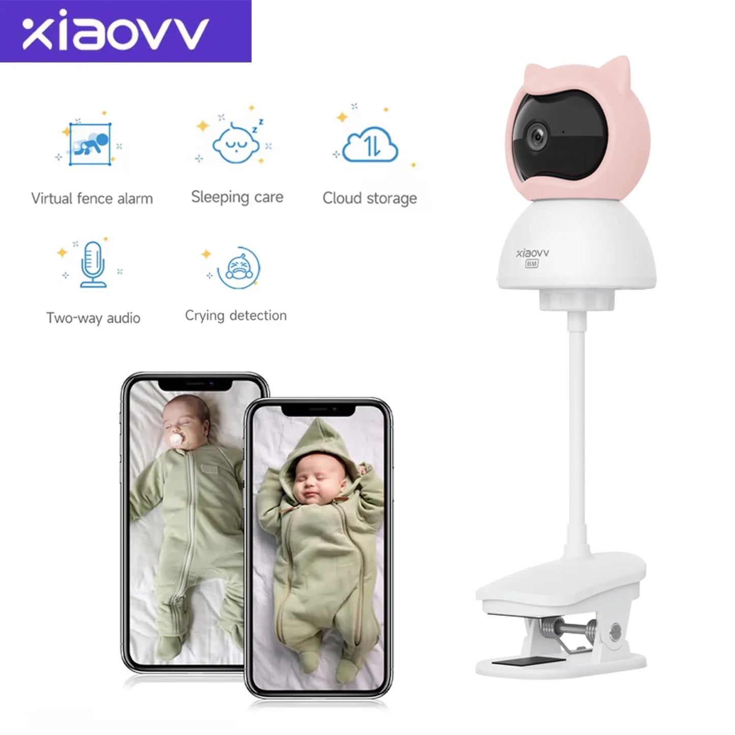 WireLess WiFi Xiaovv indoor Baby Monitor