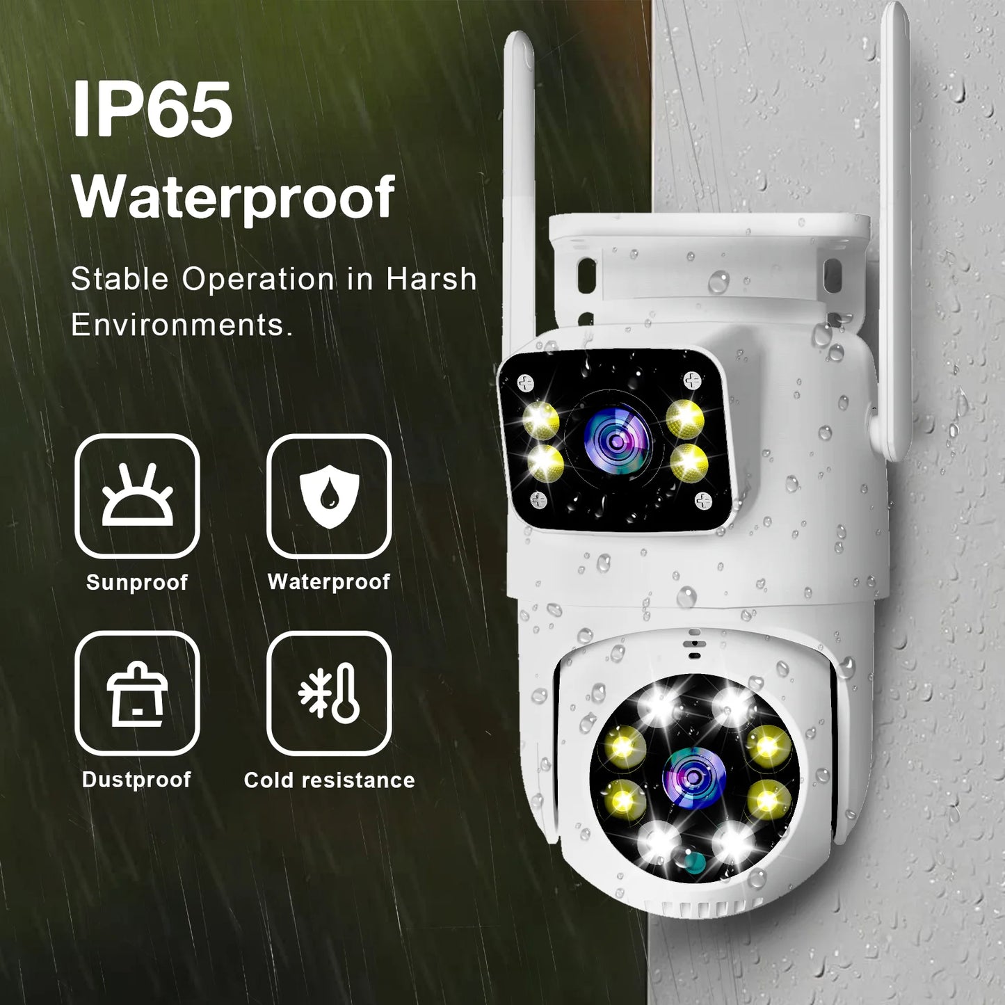 10MP Dual Lens Tuya Wi-Fi Wireless Camera
