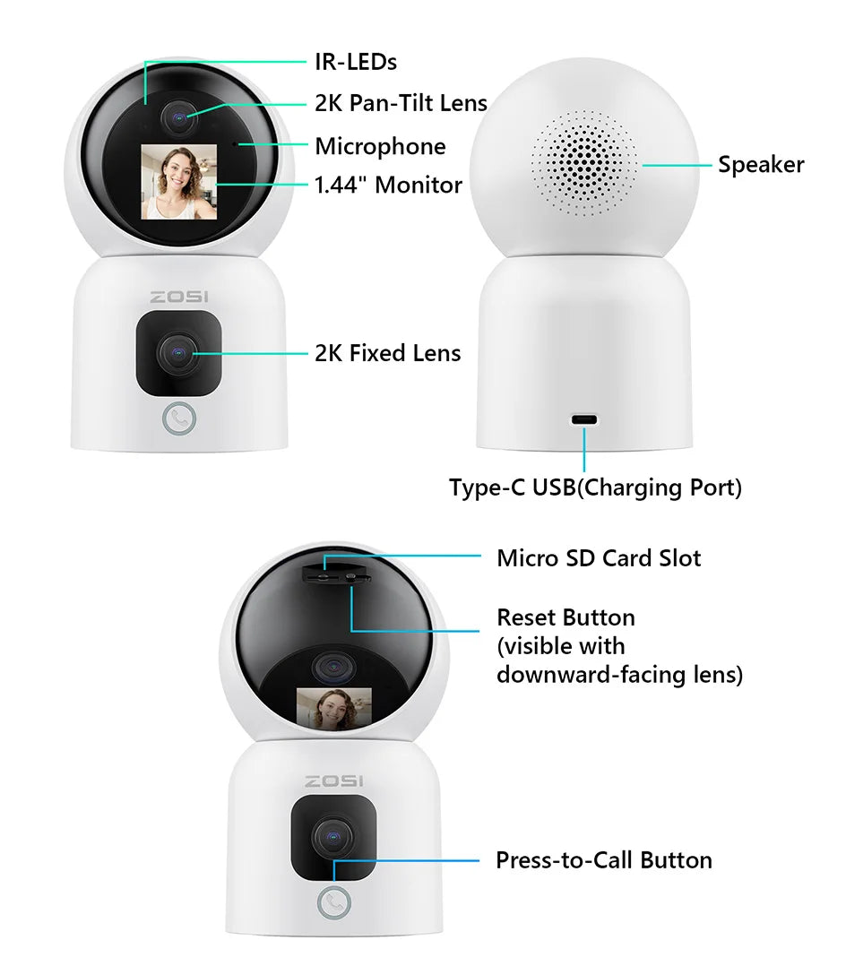 Smart Auto Tracking Home Security Camera