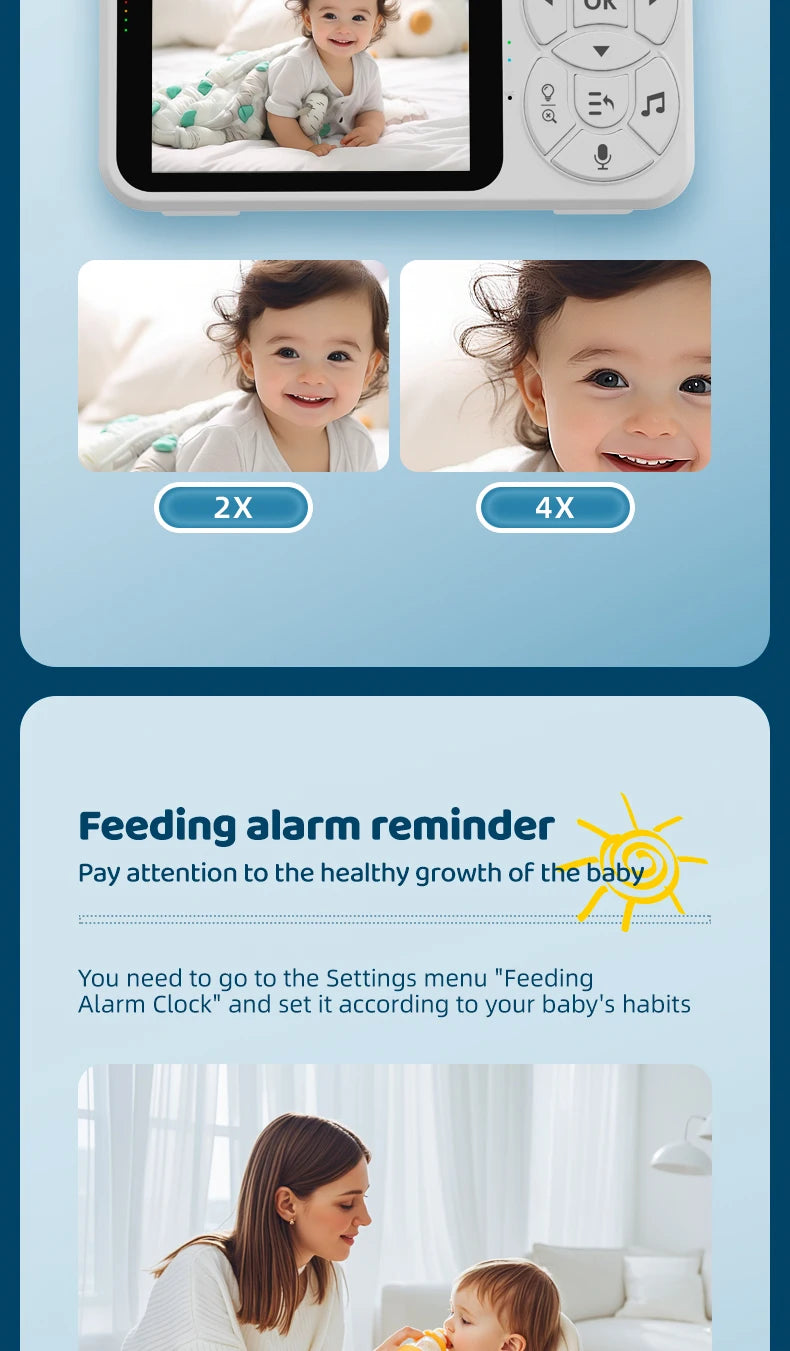 DANMINI WireLess Night light baby monitor