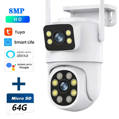 10MP Dual Lens Tuya Wi-Fi Wireless Camera