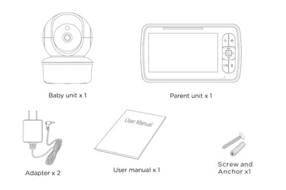 Babystar 5inch Video Baby Monitor with Remote