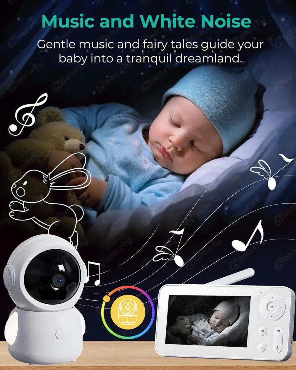 WireLess Auto Tracking WiFi Baby Monitor