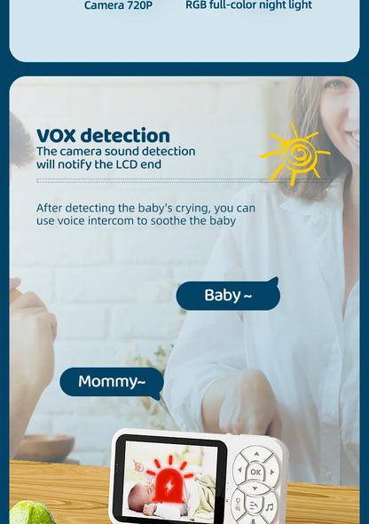 DANMINI WireLess Night light baby monitor