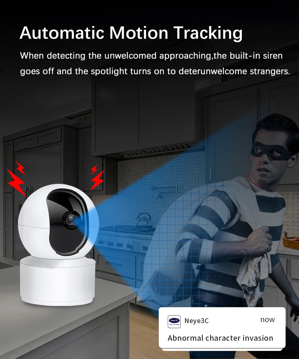 Caméra de surveillance WiFi à vision nocturne