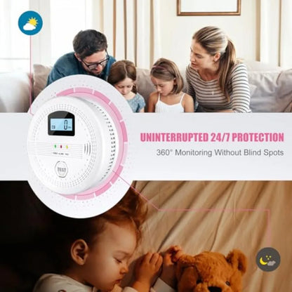 LCD Display Smoke Home Fire Alarm