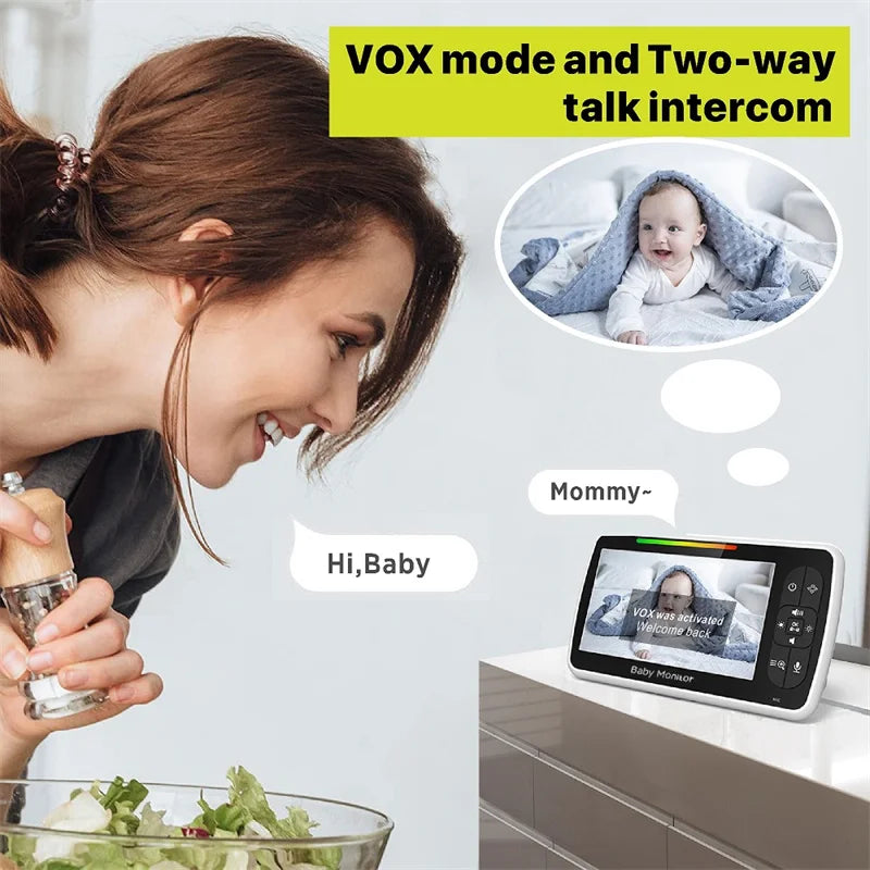 Babystar 5inch Video Baby Monitor with Remote
