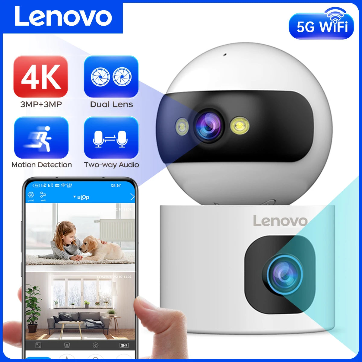 Smart WiFi Lenovo Dual Camera