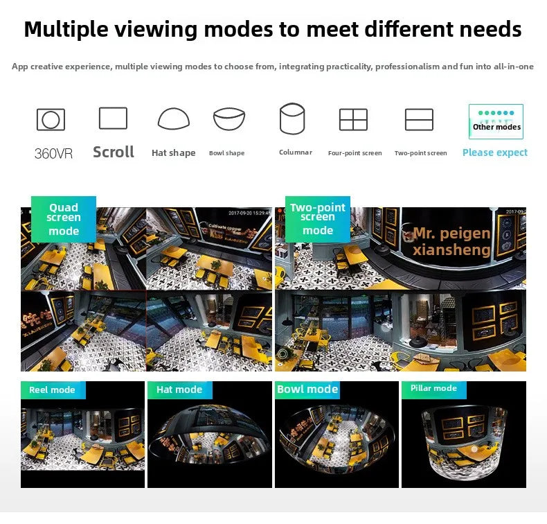 Panoramic WIFI IP Surveillance Camera