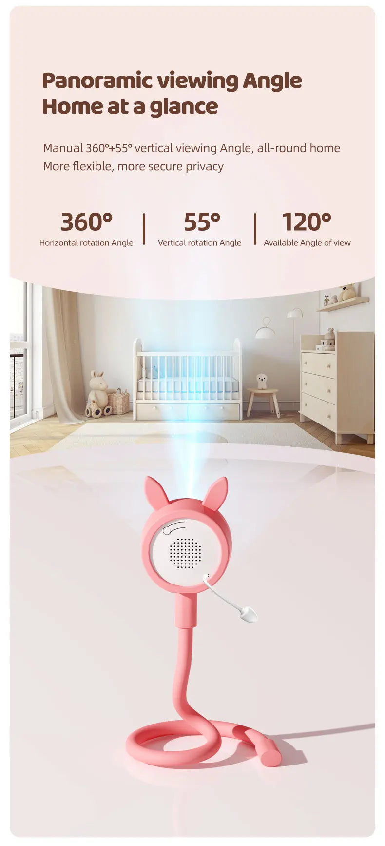 HD Baby Monitor Tuya APP Remote Control