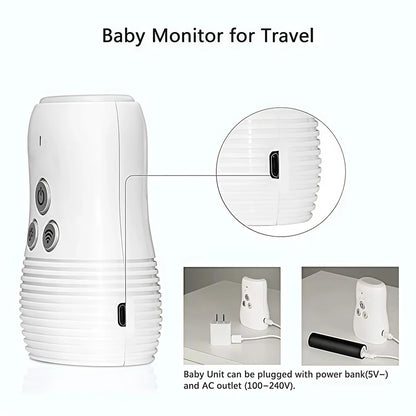 Small Portable 2.4Ghz Wireless Baby Monitor