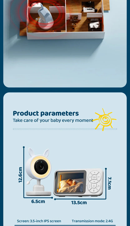 DANMINI WireLess Night light baby monitor