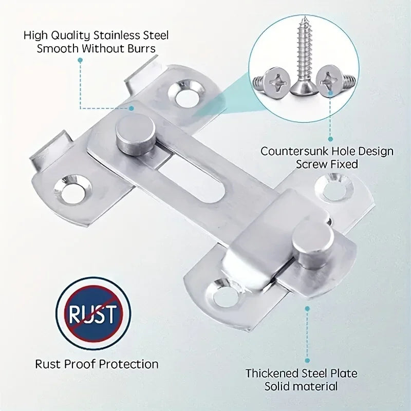 Stainless steel door lock guard
