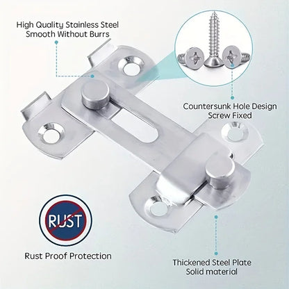 Stainless steel door lock guard