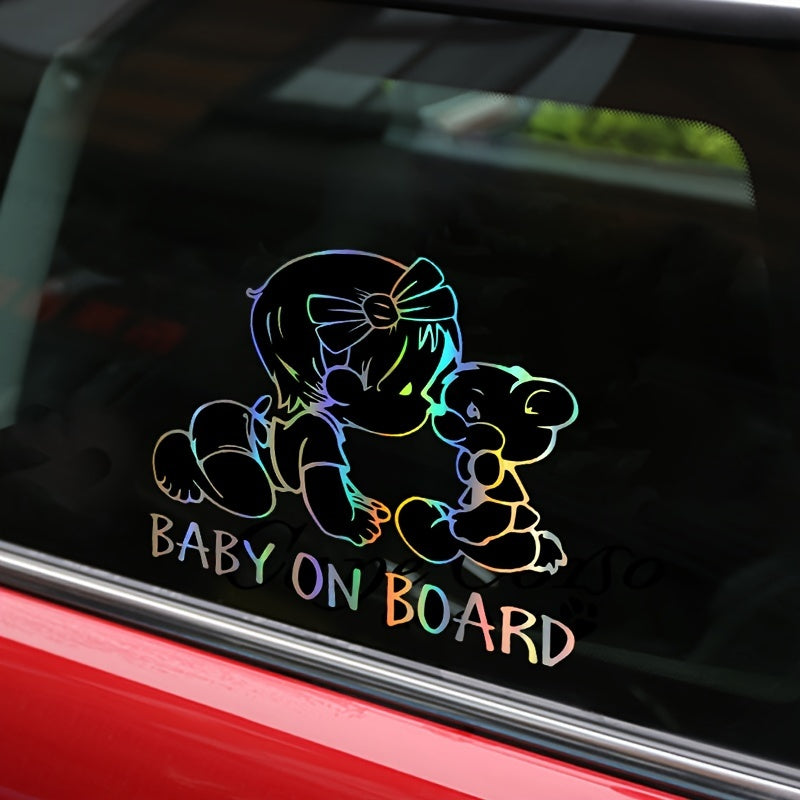 Creative Colorful Car Decoration Stickers, Safety Warning Car Stickers, Mother Driving Essential Stickers, Baby On Board Car Stickers