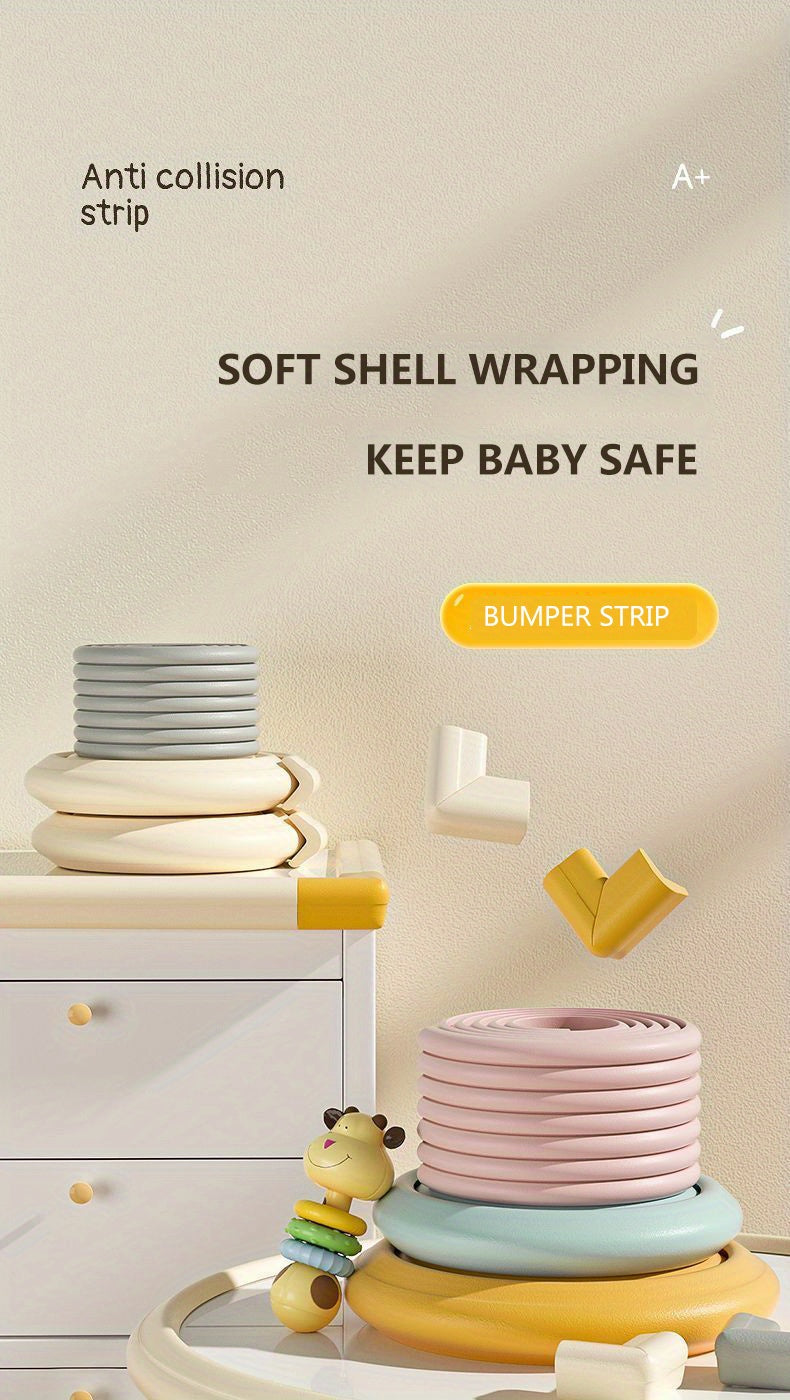 L-shaped Baby Anti-collision Strip, Baby Table Corner Anti-bump Protection Strip, Wall Sticker, Soft Bag Table Window Table Stairs Protection Strip