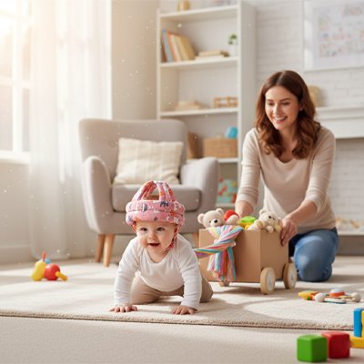 Casque bebe rose