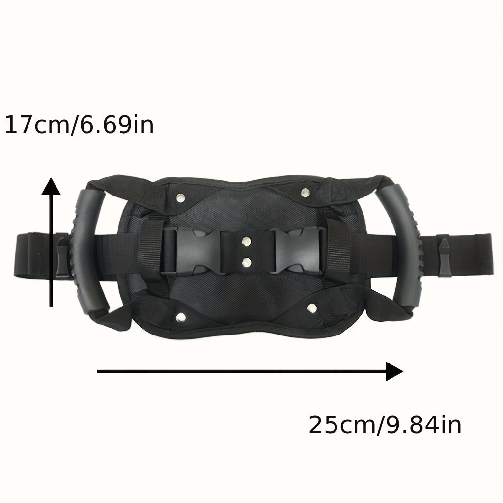 Motorcycle Passenger Safety Belt, Motorcycle Passenger Pillion Grab Handles Driver Belly Strap Pad Motorcycle Accessories