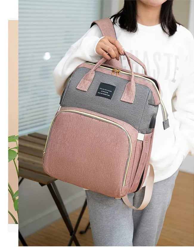 Fashionable Folding Mommy Bag and Baby Bag