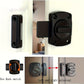 Black Sliding Lock with Keyhole: Secure Your Home with This 1-Piece Lock - Suitable for Windows and Doors