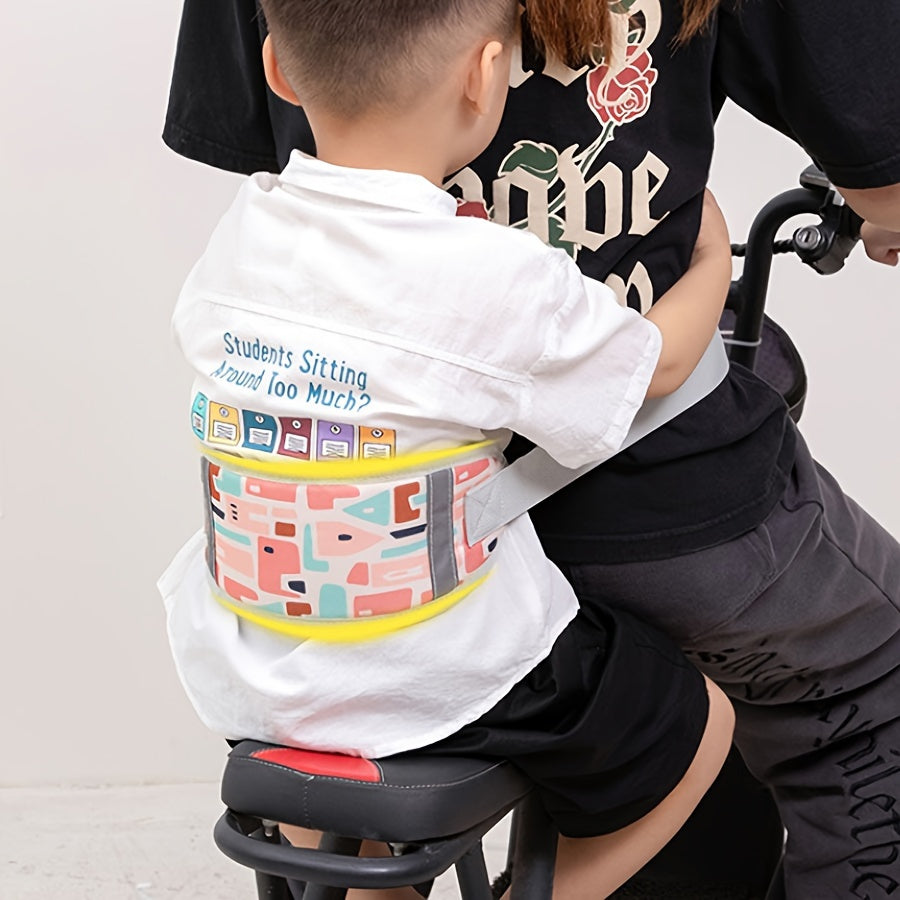 Kid's Safety Harness for Biking: Protective Belt for Children Aged 0-8 Years on Motorcycles, Electric Scooters, and Bicycles