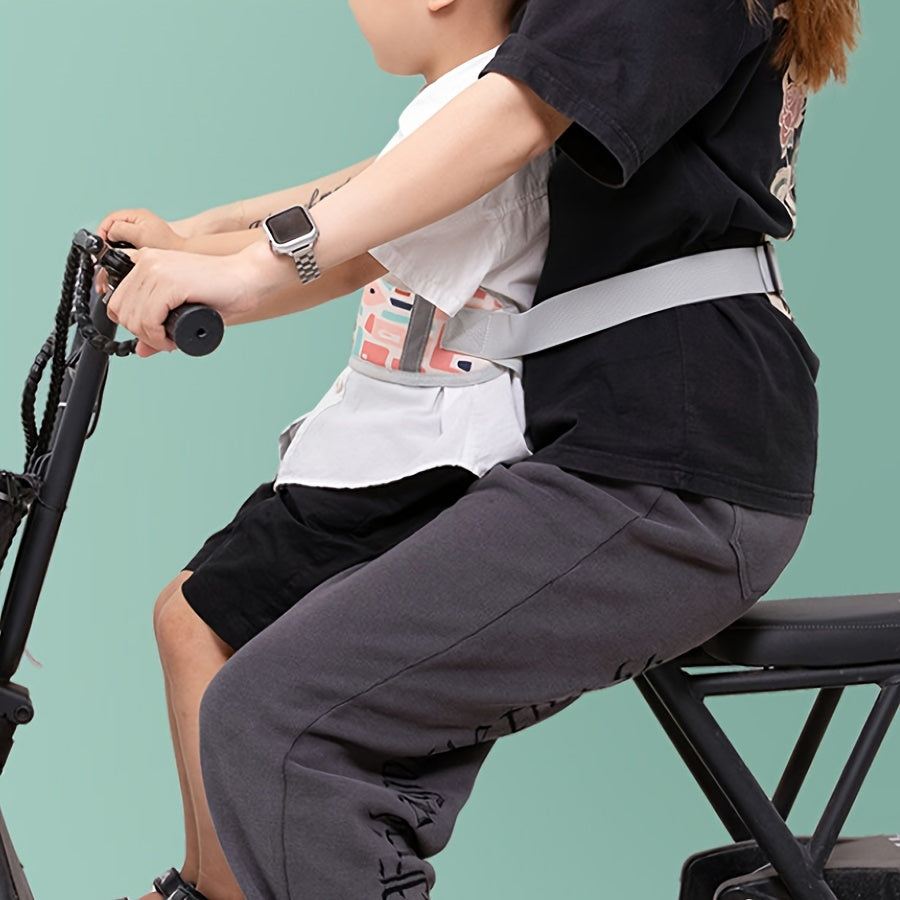 Kid's Safety Harness for Biking: Protective Belt for Children Aged 0-8 Years on Motorcycles, Electric Scooters, and Bicycles