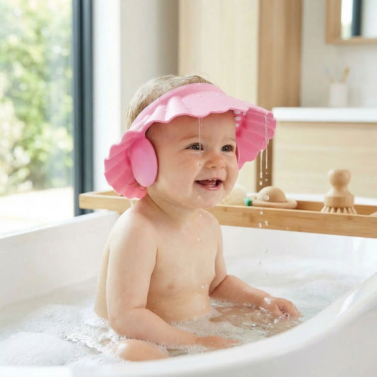 Visière chapeau pour douche bébé I ShampooCap™