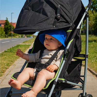 Par soleil pour poussette​ ENORA noir